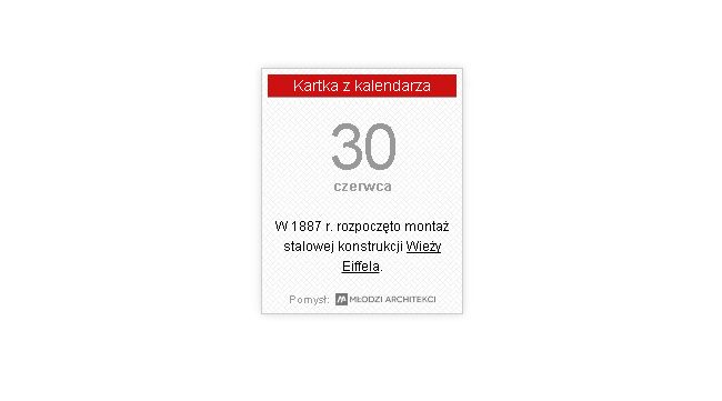an image promoting the project Kartka z kalendarza, photo: promotional materials